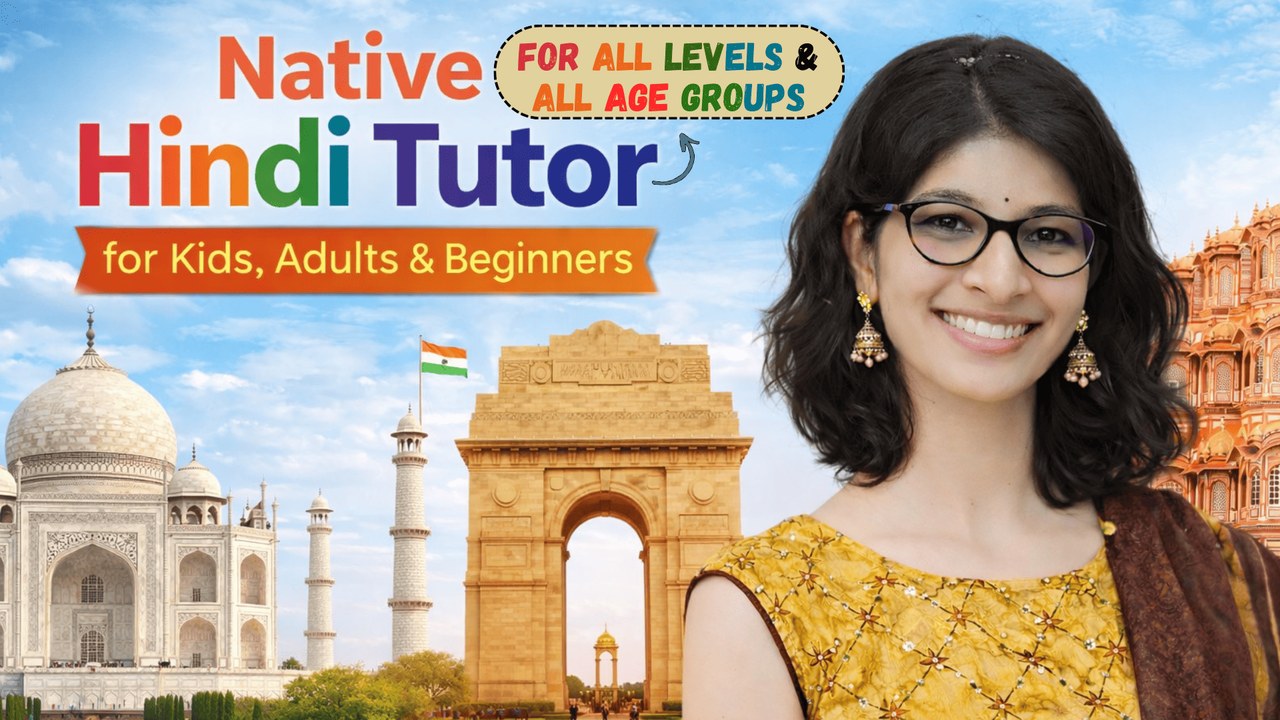 Hemlata — Native Hindi Tutor for Kids, Adults & Beginners — Read, Write & Speak